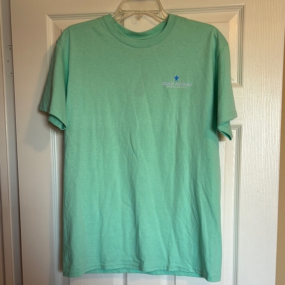 Simply Southern NWT men’s blue short sleeve dog graphic t-shirt size medium - Picture 1 of 10